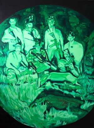 Night Vision (Chasseur 1) - 2016 - 175 x 129 cm - huile sur toile