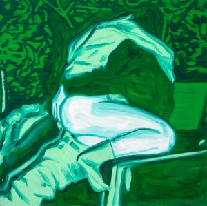 Night Vision (Voyeurisme 1) - 2016 - 50 x 50 cm - huile sur toile