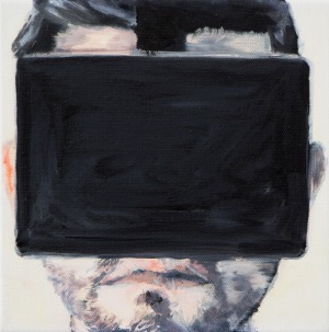 R&eacute;alit&eacute; virtuelle 3 - 2015 - 20 x 20 cm - huile sur toile